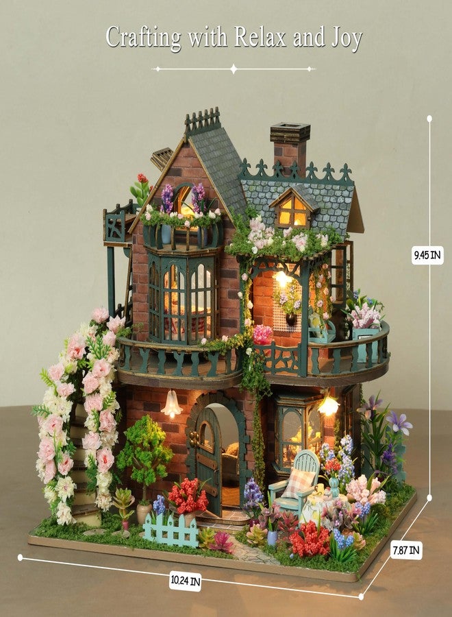 RHZN Miniature House Kit, Dollhouse Kit, Miniature Kit, DIY Mini House Building Kit for Adult, Botanical House - Image 2